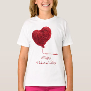 Camiseta Coração de Lã Aconchegante para o Dia dos Namorado