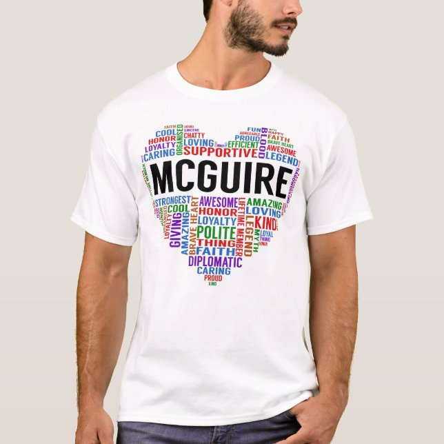 Camiseta Coração de Legenda MCGUIRE (Frente)