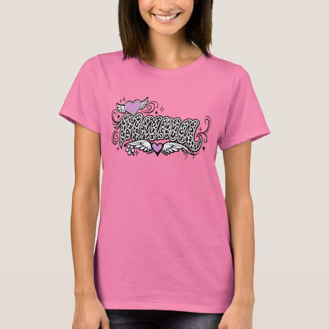 Camiseta Coração de Leopardo Mãe (Frente)