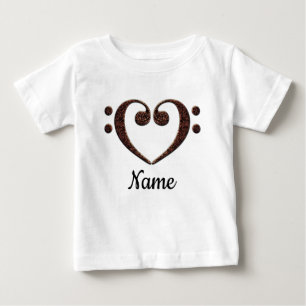 Camiseta Coração de Limpeza de Baixo Duplo Cobre Personaliz
