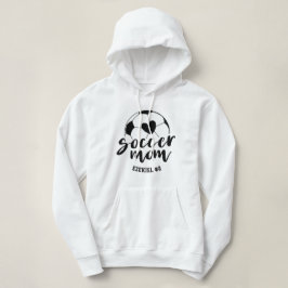 Camiseta Coração de Mãe de Futebol Bola Nome e Número Perso