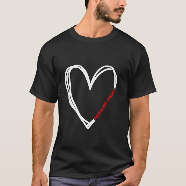 Camiseta Coração de Mãe Rocker (Frente)