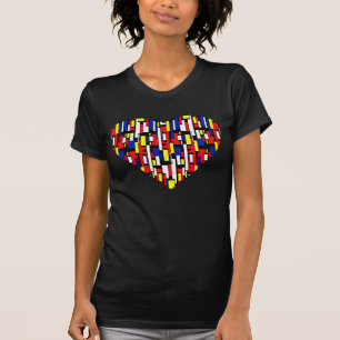 CAMISETA CORAÇÃO DE MONDRAIN