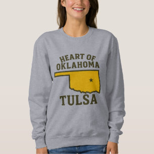 Camiseta Coração de Oklahoma Design do Mapa do Estado de