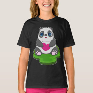 Camiseta Coração de Panda