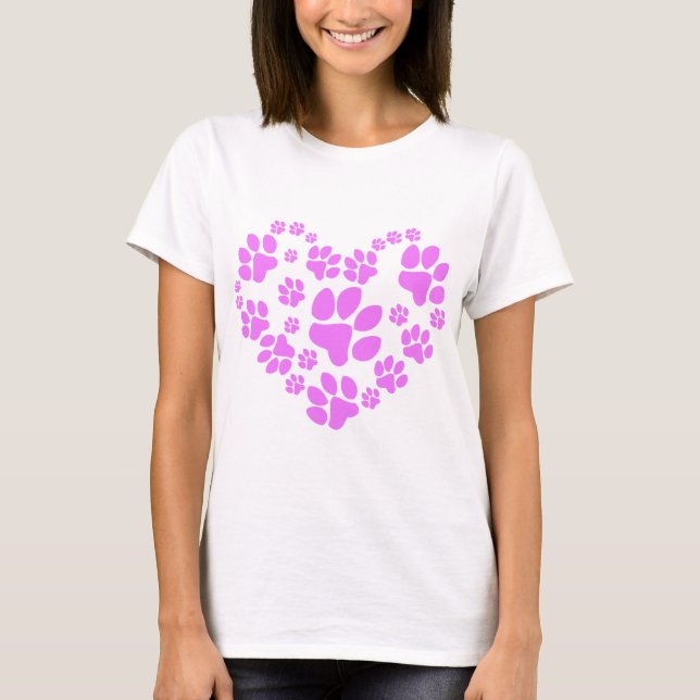 Camiseta Coração de patas (Frente)