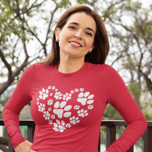 Camiseta Coração de patas