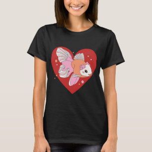 Camiseta Coração de Peixinho Dourado Fofo