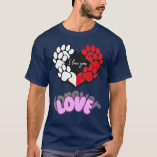 Camiseta Coração de Pet Adorável