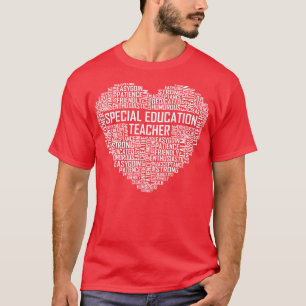Camiseta Coração de Professores de Educação Especial