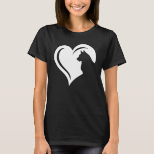 Camiseta Coração De rouco Lover Para Raparigas E Mulheres