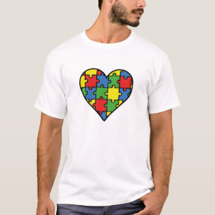 Camiseta Coração de Sensibilização Autismo