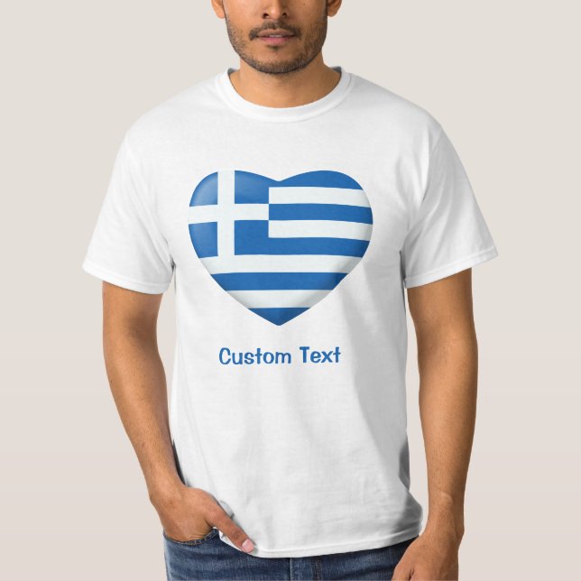 Camiseta Coração de Sinalizador Grego (Frente)