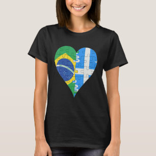 Camiseta Coração de Sinalizador Martiníclico Brasileiro