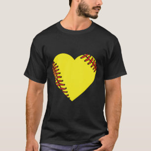 Camiseta Coração de Softball