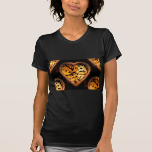 Camiseta coração de steampunk