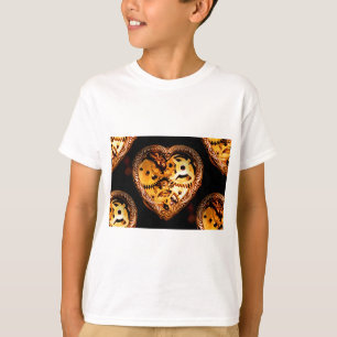Camiseta coração de steampunk
