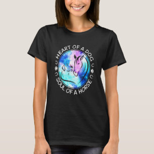 Camiseta Coração De Um Cão- Alma De Um Cavalo-Melhores Idei