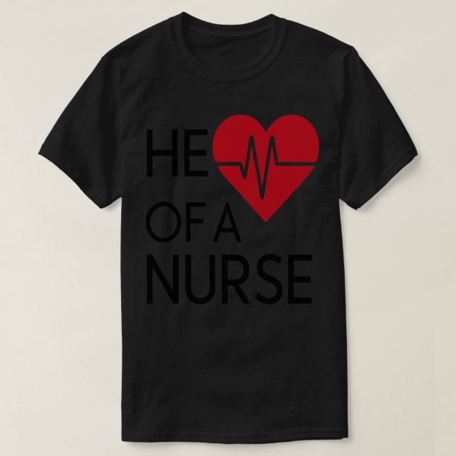 Camiseta Coração de uma Enfermeira (Frente do Design)