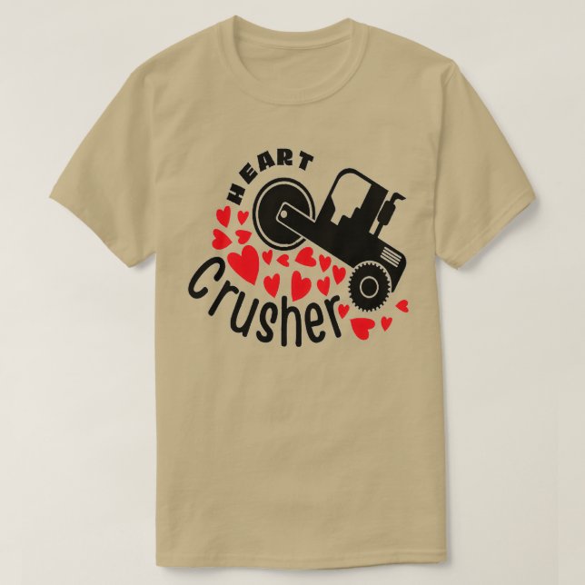 CAMISETA CORAÇÃO DESIGN DE CRUSHER PARA DIA DE OS NAMORADOS (Frente do Design)