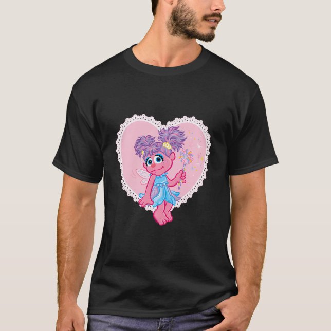 Camiseta Coração dia de os namorados Com Abby Cadabby (Frente)