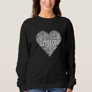 Camiseta Coração Divertido de Citação Zydeco Amável