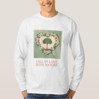 Camiseta Coração do Amor da Natureza