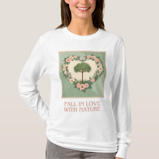 Camiseta Coração do Amor da Natureza