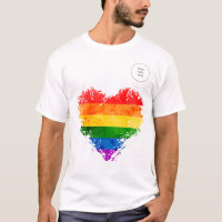 coração do arco-íris e seu próprio logotipo