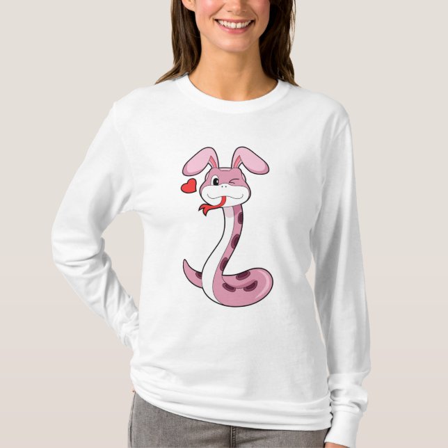 Camiseta Coração do Coelho cobra (Frente)