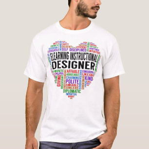 Camiseta Coração do Designer Instrucional de Elearning