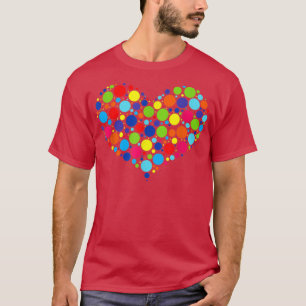 Camiseta Coração do Dia do Ponto Internacional, setembro 15