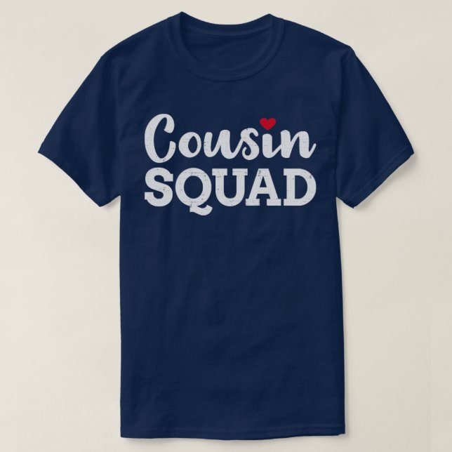 Camiseta Coração do esquadrão primo (Frente do Design)
