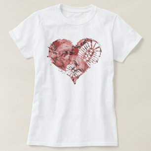 Camiseta coração do estômago de inicialização