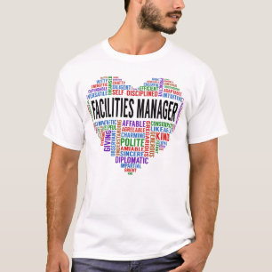 Camiseta Coração do Gerenciador de Instalações