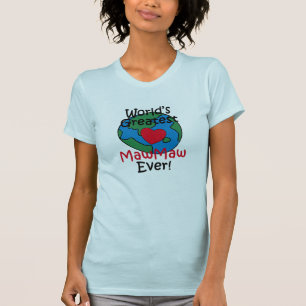 Camiseta Coração do MawMaw do mundo o grande