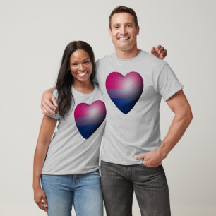 CAMISETA CORAÇÃO DO ORGULHO BISEXUAL