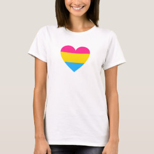 Camiseta Coração do Orgulho Pansexual