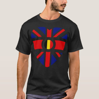 Camiseta Coração do Patrimônio Multinacional Belga Britânic