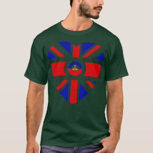 Camiseta Coração do Patrimônio Multinacional Britânico do H