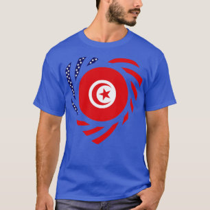 Camiseta Coração do Patrimônio Multinacional Tunisino Ameri