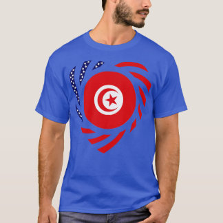 Camiseta Coração do Patrimônio Multinacional Tunisino Ameri
