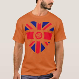Camiseta Coração do Patriota Multinacional Trabalhista Brit