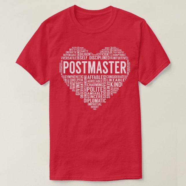 Camiseta Coração do Postmaster (Frente do Design)