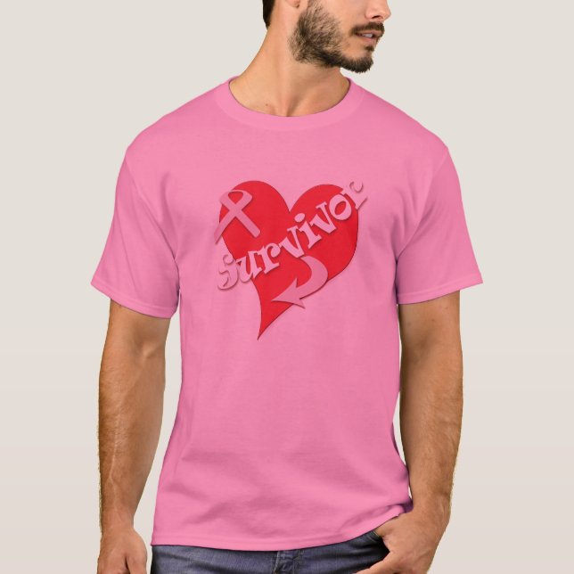 Camiseta Coração do sobrevivente (Frente)