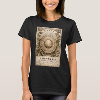 Camiseta Coração do Sol | Disco Solar | África Antiga