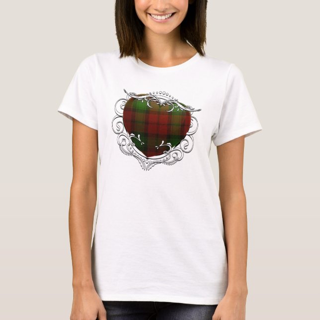Camiseta Coração do Tartan de Kerr (Frente)