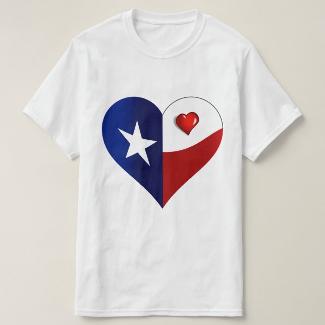 Camiseta Coração do Texas (Frente do Design)