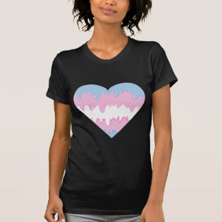 Camiseta coração do transgender