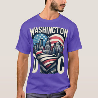 Camiseta Coração do Word Washington DC